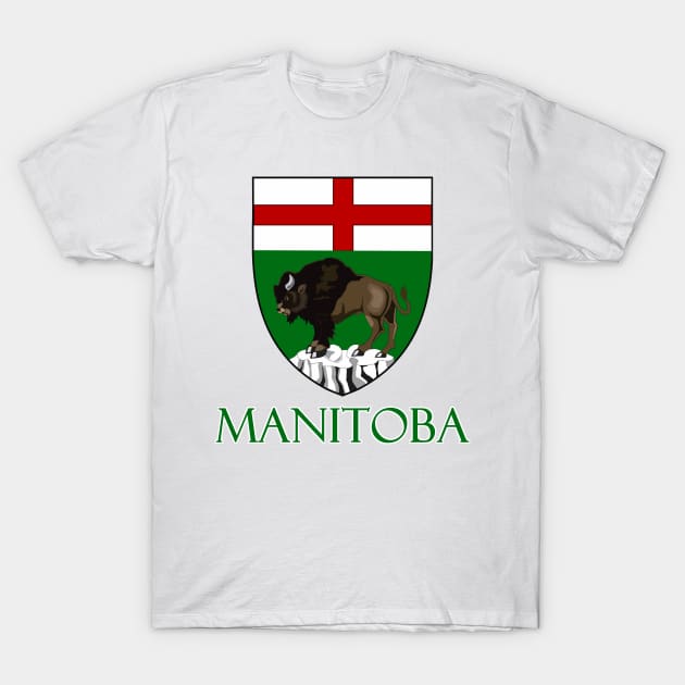 Manitoba, Canada - Coat of Arms Design T-Shirt by Naves